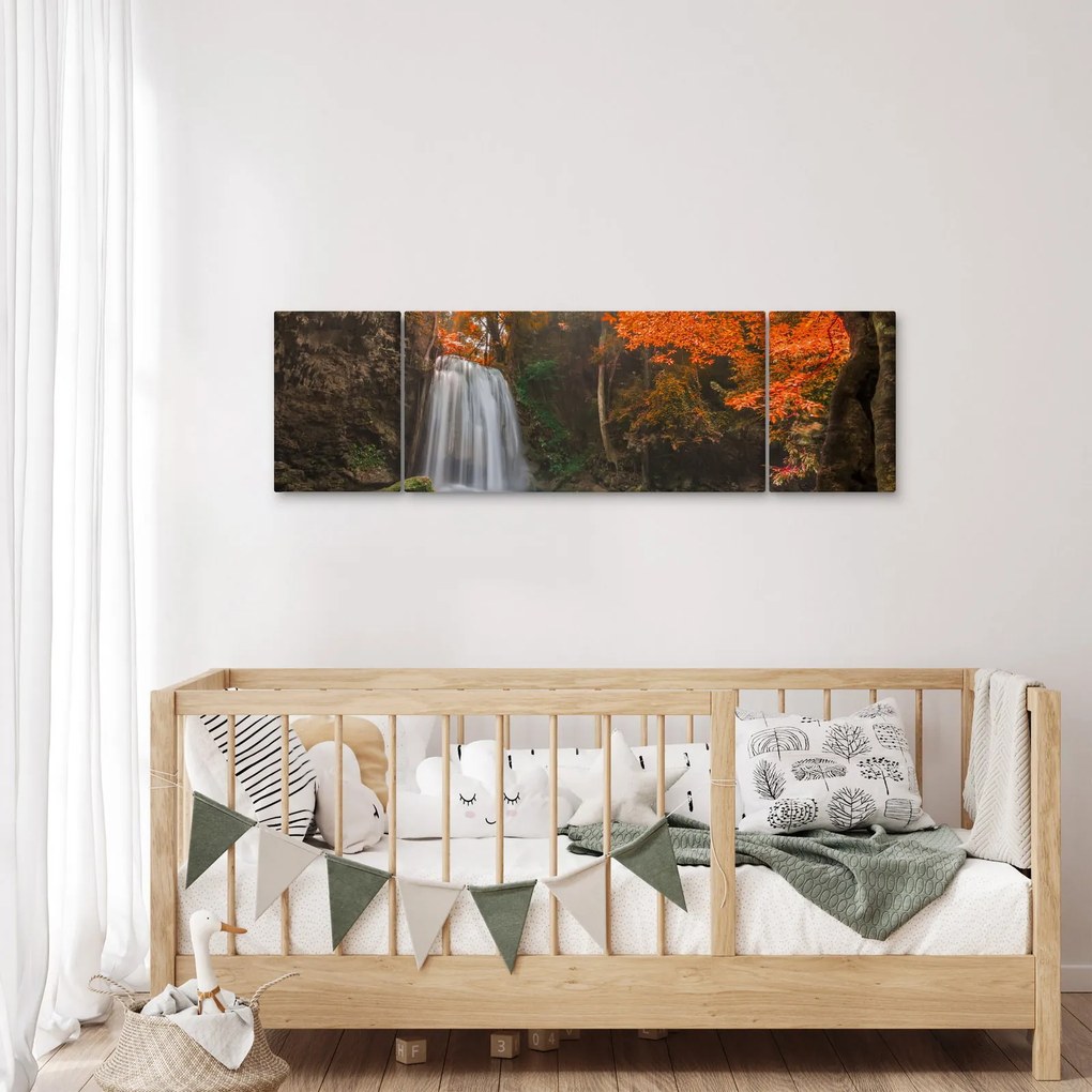 Obraz - Wodospad w Tajlandii (170x50 cm)