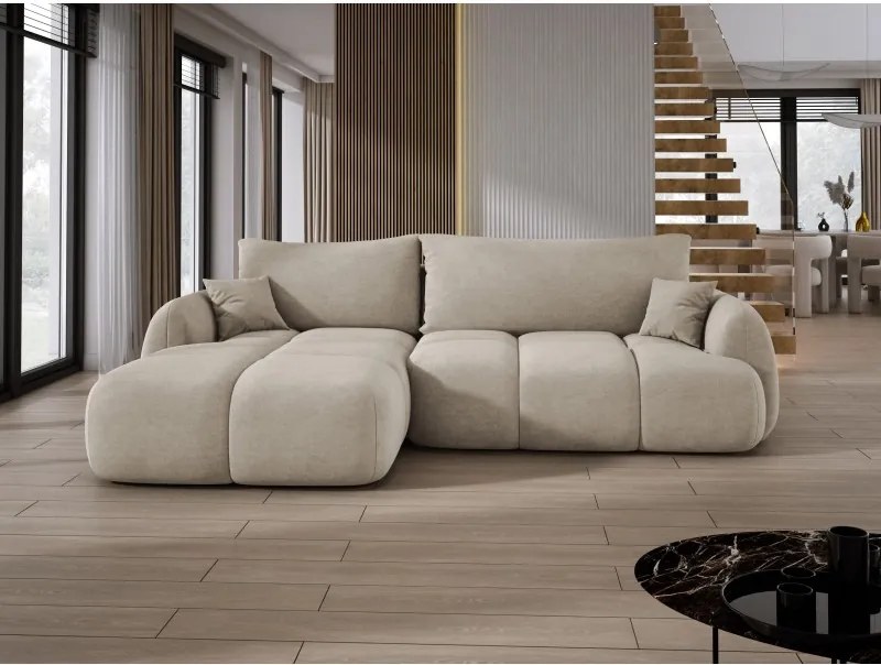 Narożnik COCO WIND z funkcją spania poduszkami i pojemnikiem CLOUD 03 WERSAL