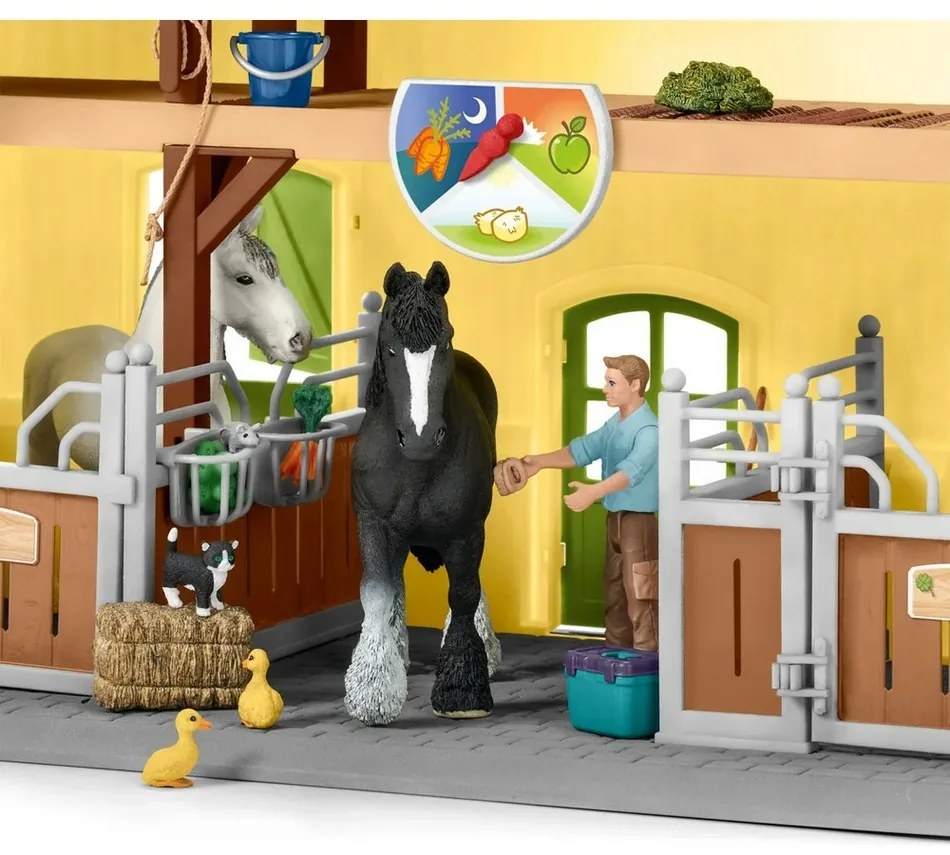 Schleich 42485 Stajnia z akcesoriami, 60 x 40 x 29,5 cm