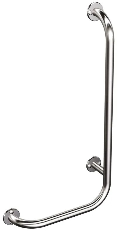 Uchwyt łazienkowy kątowy lewy chrom