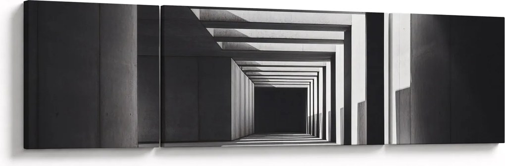 Obraz - Kwadratowy tunel (170x50 cm)