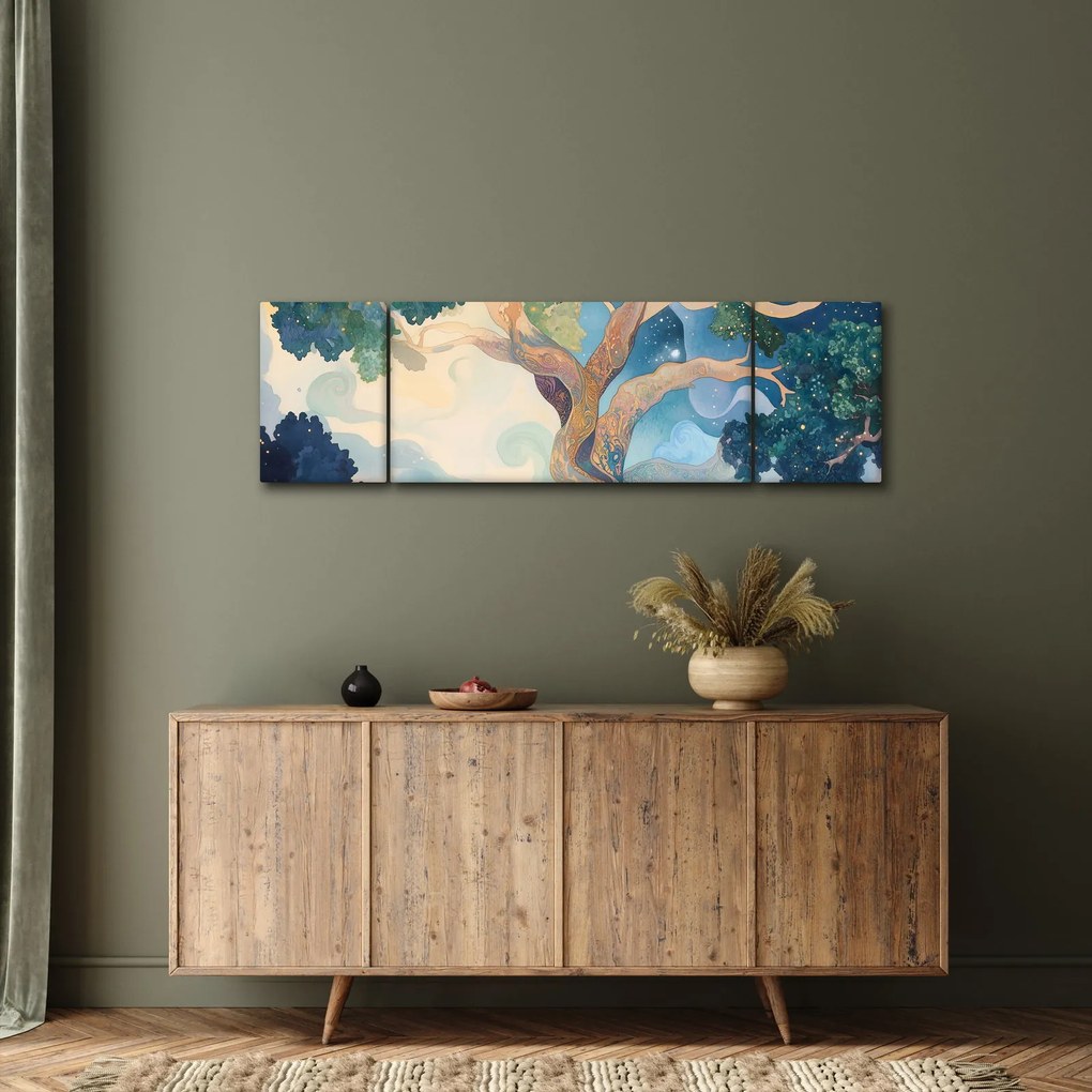 Obraz – Kosmiczne drzewo (170x50 cm)