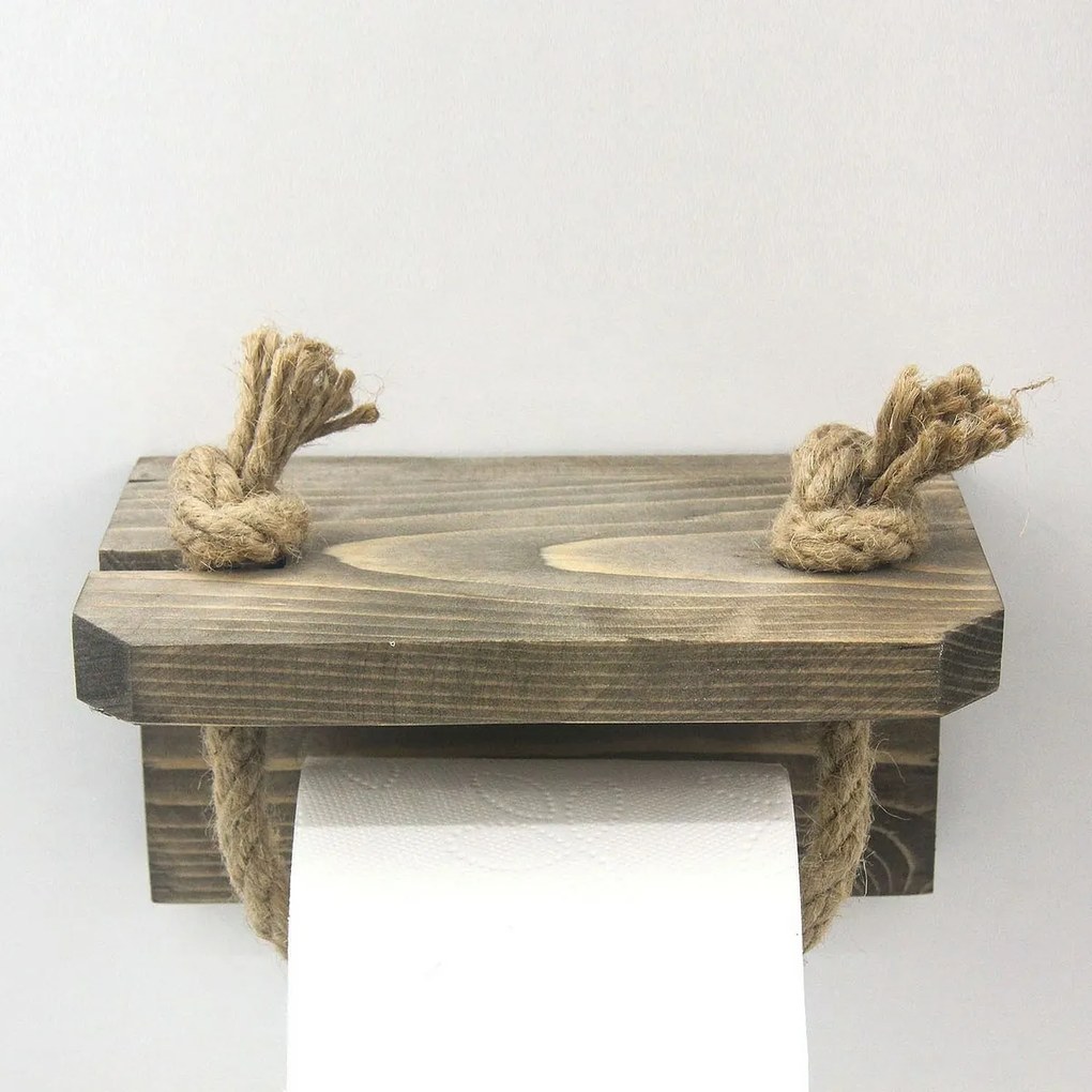 Uchwyt na papier toaletowy Acel Walnut
