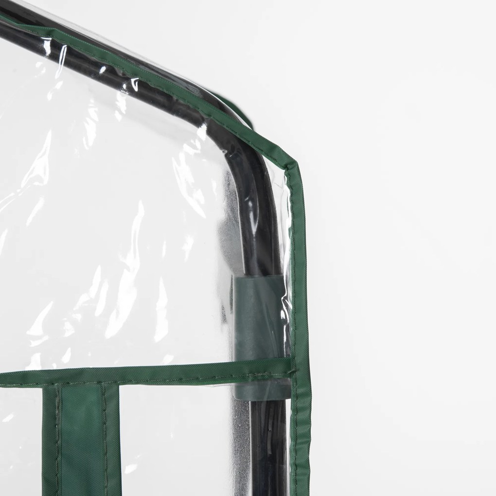 Outsunny Miniszklarnia Przezroczysta i Zielona na Kwiaty lub Warzywa 69x49x193cm | Aosom PL