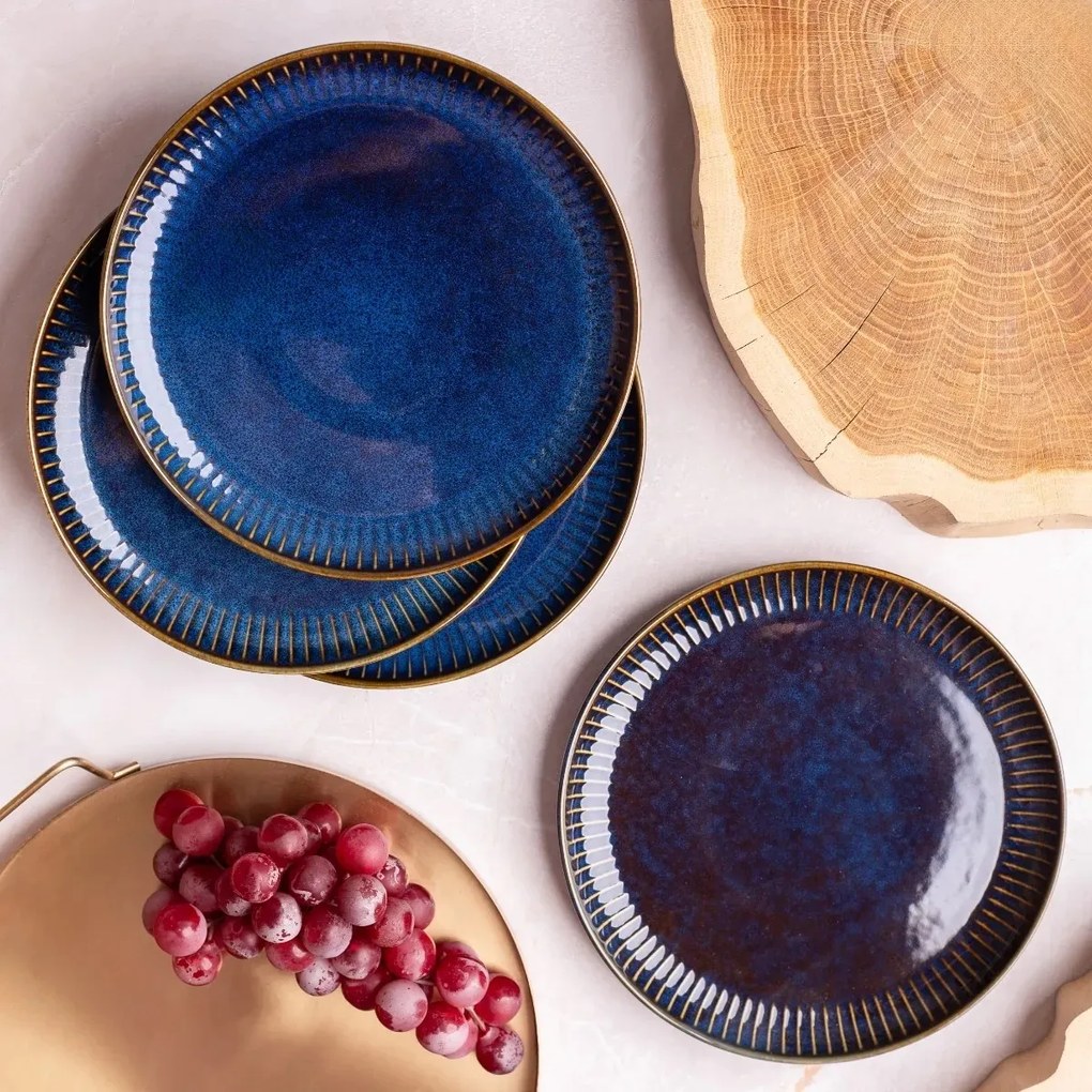 Altom Zestaw 2 talerzy deserowych Reactive Stripes 20,5 cm