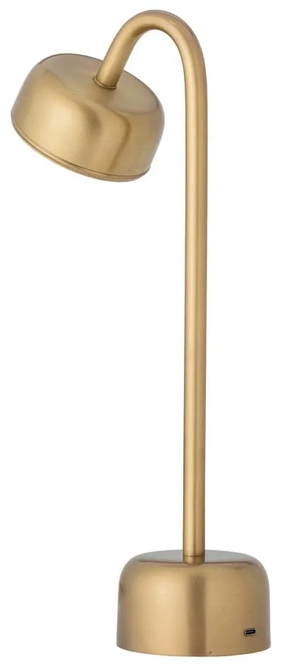 Lampa stołowa LED w kolorze złota ze ściemniaczem i metalowym kloszem (wysokość 35,5 cm) Niko – Bloomingville