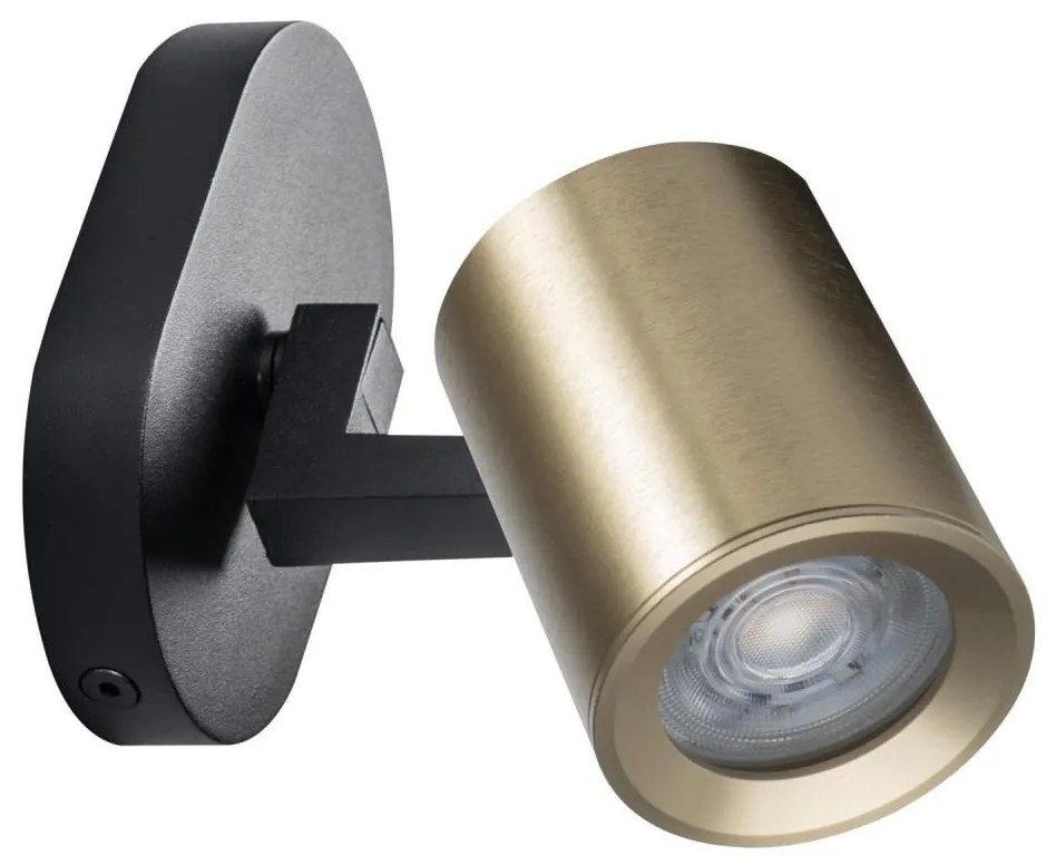 Kanlux 38960 - Kinkiet punktowy LAURIN 1xGU10/10W/230V mosiądz/czarny
