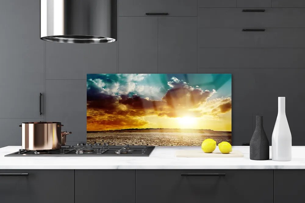 Szkło nad Blatem Żar Słońca Nad Pustynią