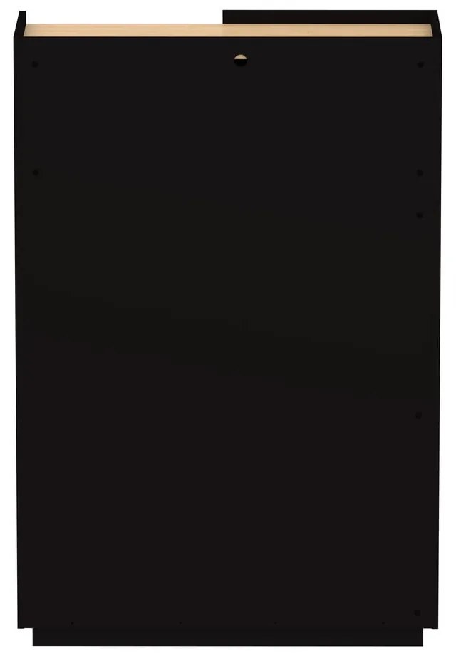 Czarny matowy regał 100x147 cm Nina – TemaHome
