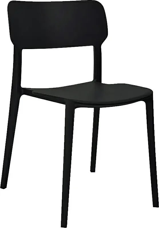 Czarne industrialne krzesło loft K7-L08