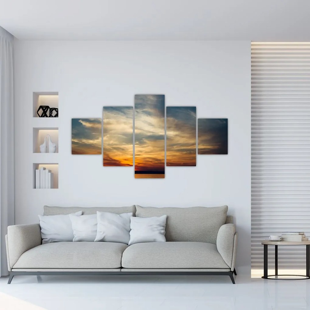 Obraz zachodu słońca (125x70 cm)