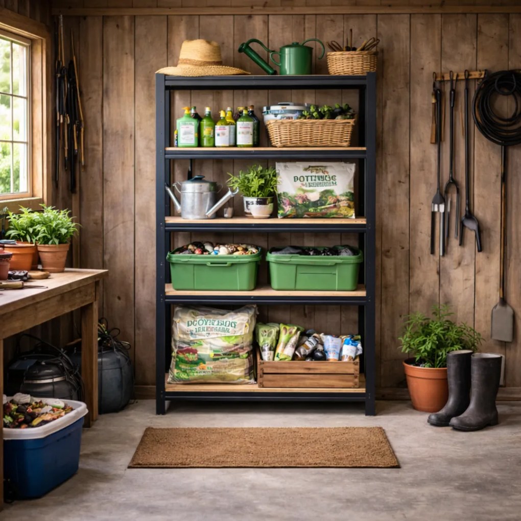 Regał o dużej nośności HEAVY, maks. 875kg, 90x40x180cm, czarny Jurhan