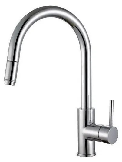 ALVEUS 1129021 - Bateria kuchenna DELOS 38 cm z wyciąganą wylewką, chrom błyszcz