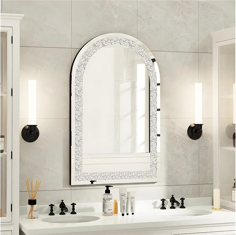 Duże lustro ścienne dekoracyjne lustra ścienne łukowe lustro projekt deco 90x60cm