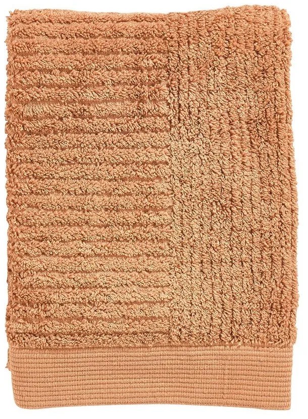Żółty bawełniany ręcznik frotte 50x70 cm Classic – Zone
