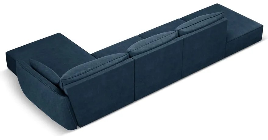 Ciemnoniebieski narożnik (prawostronny) Vanda – Mazzini Sofas