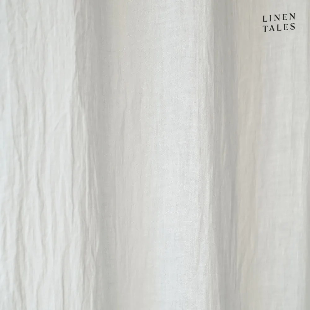 Biała lniana firanka 130x170 cm White – Linen Tales