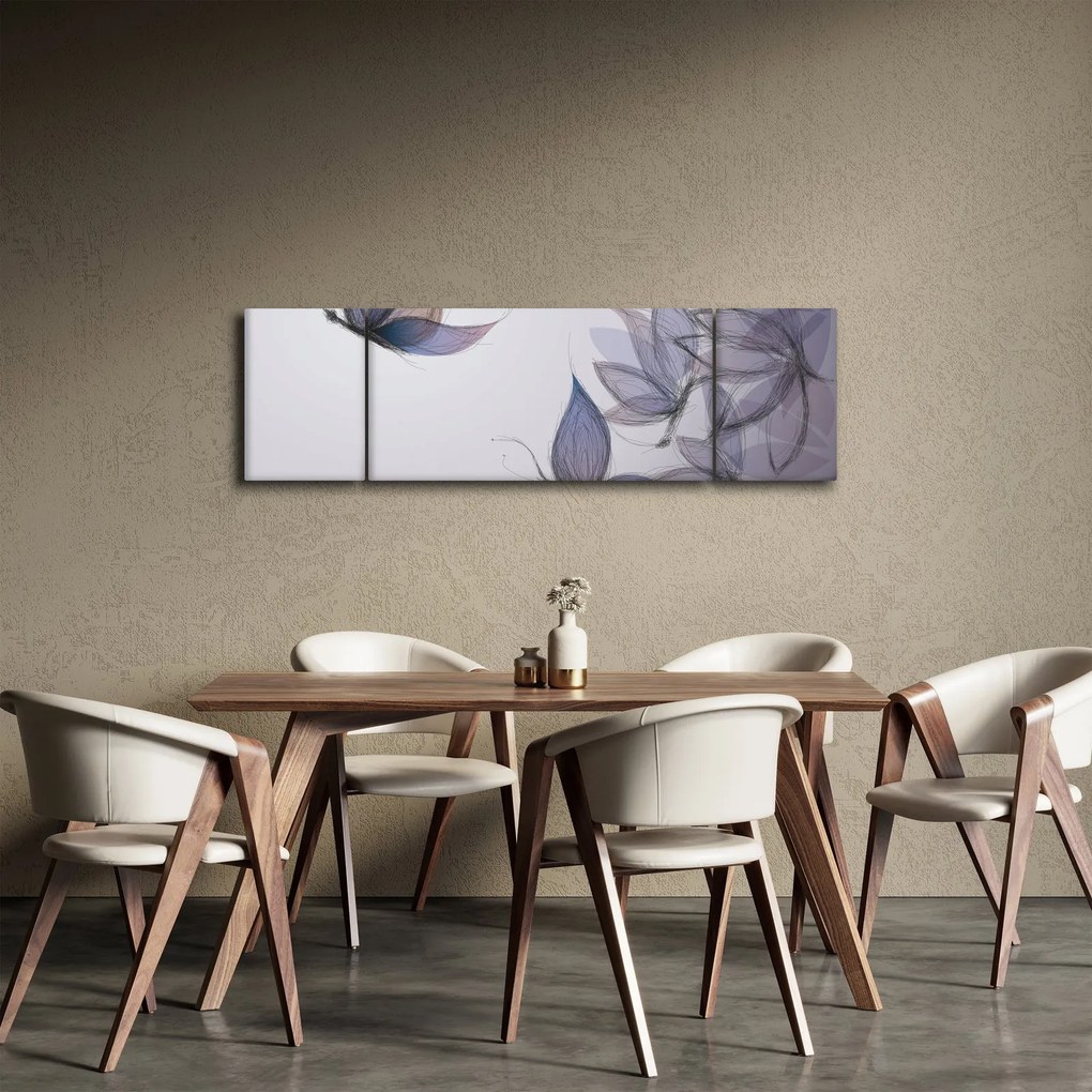 Obraz - Rysowanie motyli (170x50 cm)