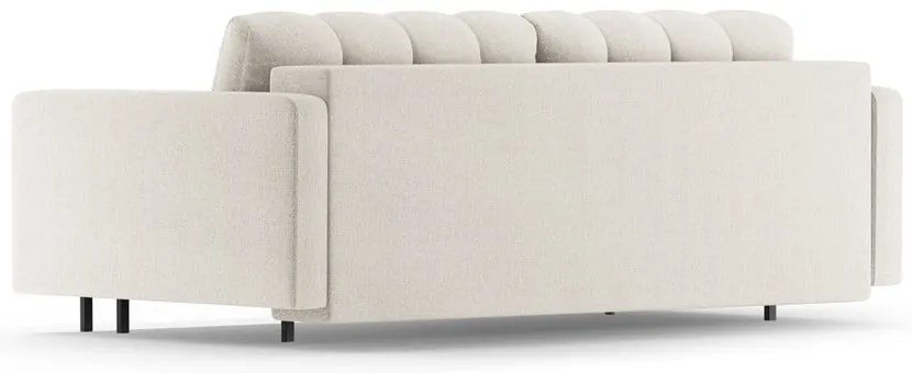 Kremowa rozkładana sofa ze schowkiem 222 cm Bali – Cosmopolitan Design
