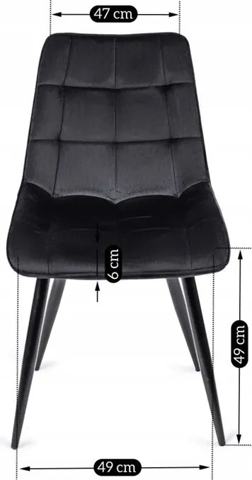 Zestaw Stół Prostokątny Rozkładany CLARK 120-160 cm Dąb Artisan/Czarny i 4 Krzesła Tapicerowane RIO Czarne