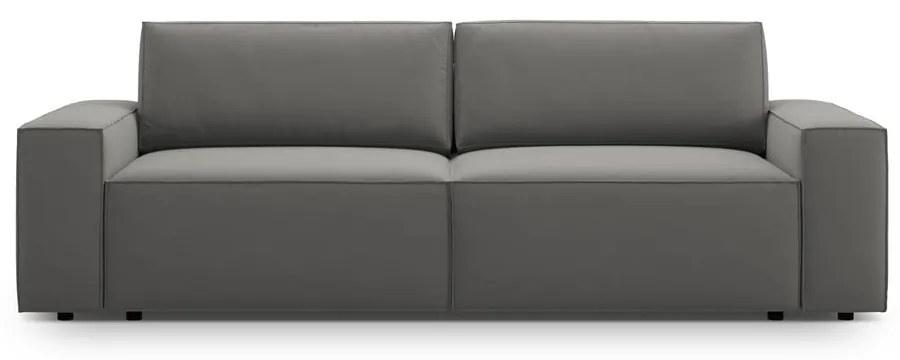 Jasnoszara rozkładana sofa z materiału bouclé 247 cm Jodie – Micadoni Home