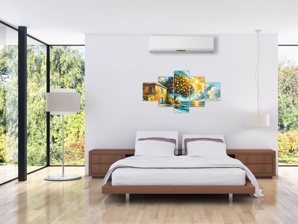Obraz - Dom z pomarańczami I. (125x70 cm)