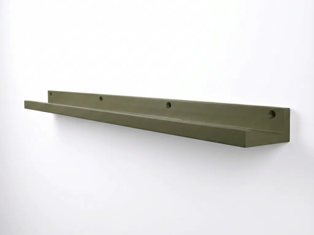 Półka ścienna na obrazy FOTOPLANK 120 cm, oliwkowa