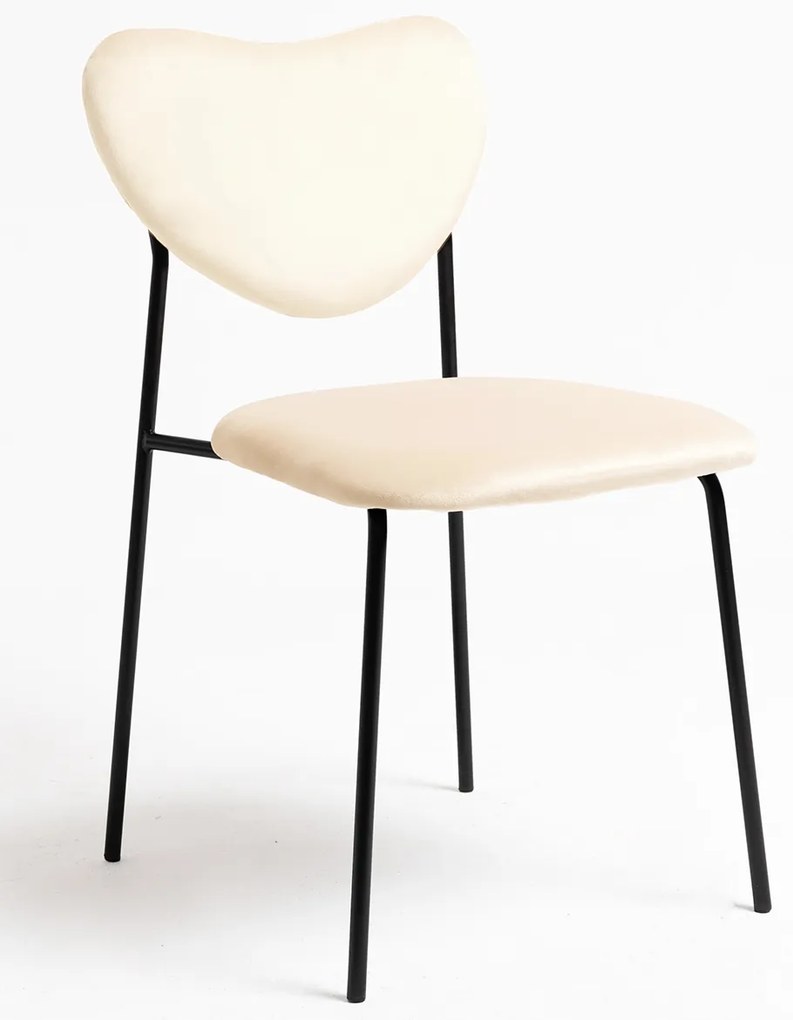 Krzeso Cora z czarnego aksamitu