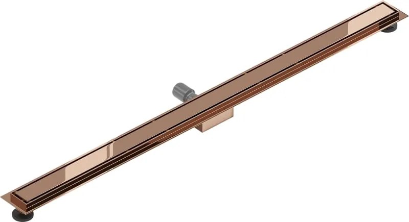 Mexen Flat M13 odpływ liniowy 2w1 160 cm, różowe złoto - 1610160