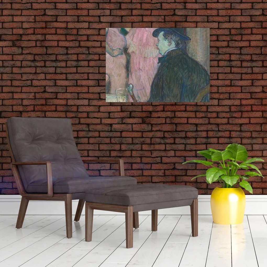 Obraz na szkle - Henri de Toulouse-Lautrec, Maxime Dethomas, reprodukcje (70x50 cm)