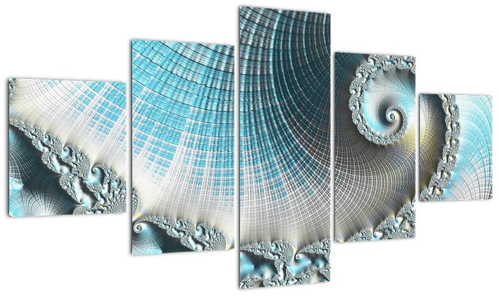 Obraz teksturowanej spirali (125x70 cm)