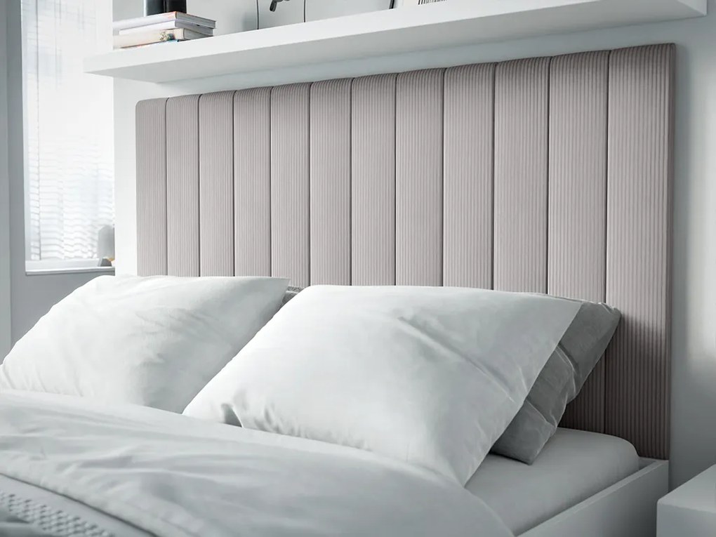 Tapicerowany panel ścienny FRAME LINCOLN 15x90 cm Kolor: Jasnoszary