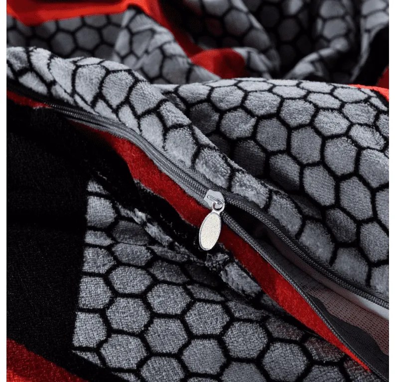 PrzytulneMieszkanie.pl PrzytulneMieszkanie.pl Pościel z mikropluszu ZORINO szara Rozmiar pościeli: 70 x 80 cm | 140 x 200 cm