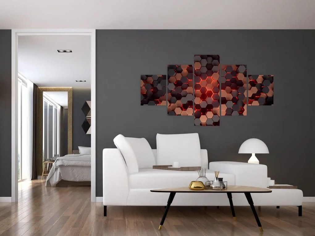Obraz - Futurystyczna abstrakcja (125x70 cm)