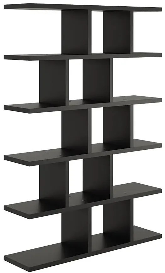 Czarny minimalistyczny regał wiszący lub stojący - Adelo