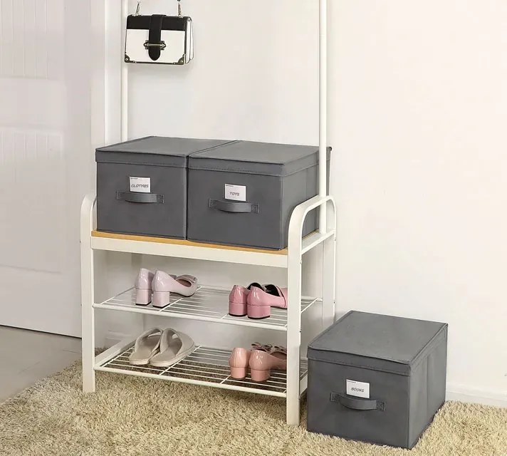 Zestaw 3 zamykanych organizerów do szafy F2-Z80