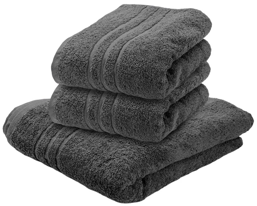 Ręcznik Classic 50 x 100 cm ciemnoszary, 100% bawełna