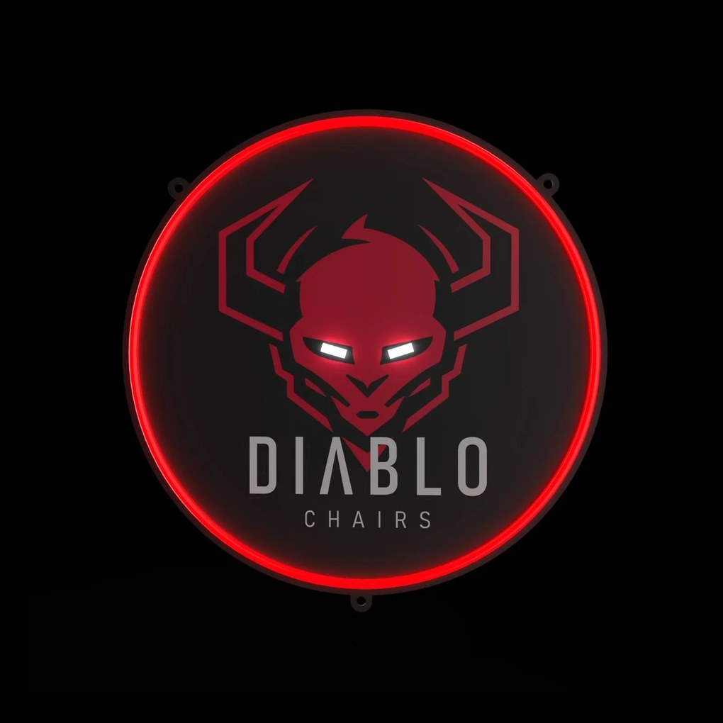 Lampka gamingowa ścienna Diablo - neon LED 54 cm