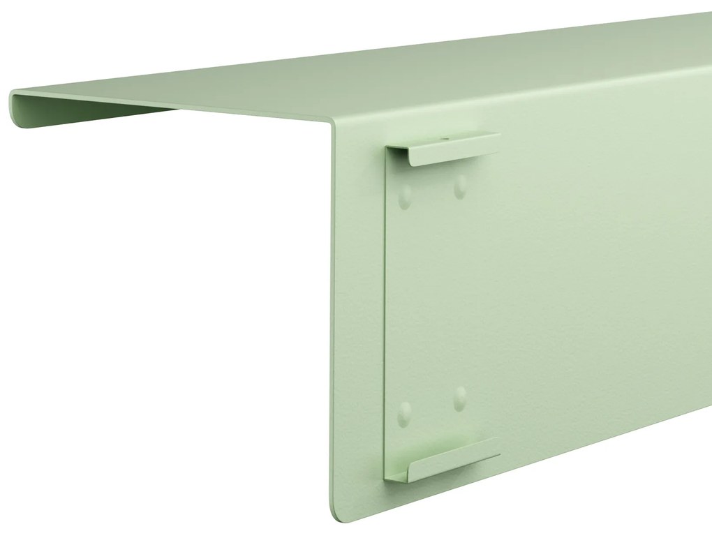 Półka wisząca metalowa pastelowy zielony, 700 mm: JOANNE Fresh Style