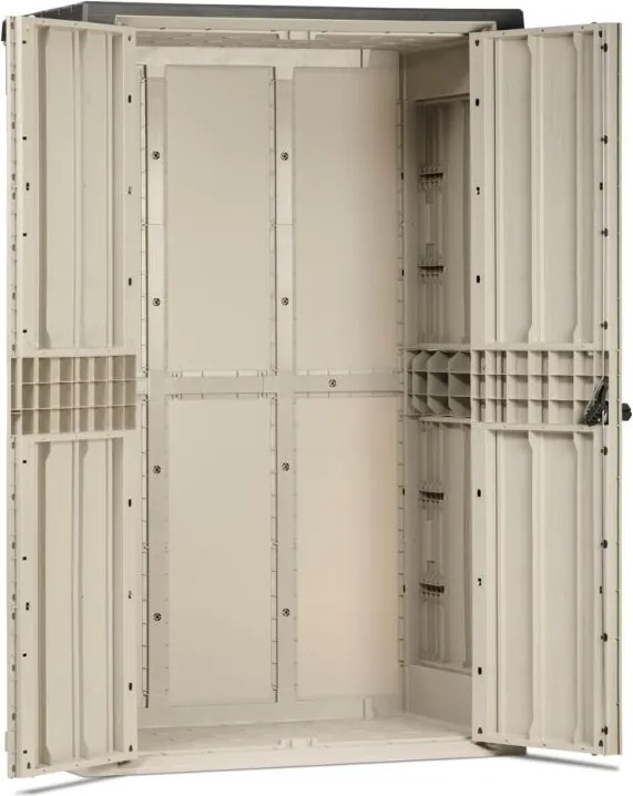 STORA WAY HIGH plastikowa szafa ogrodowa, beżowa