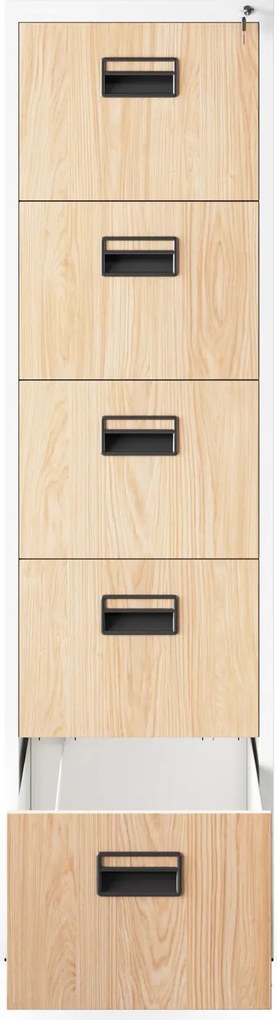 Szafa kartotekowa Eco Design Sara V005 46x62x163 cm biały/dąb sonoma