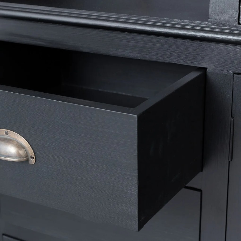 Kredens Brighton 204x56x217cm black