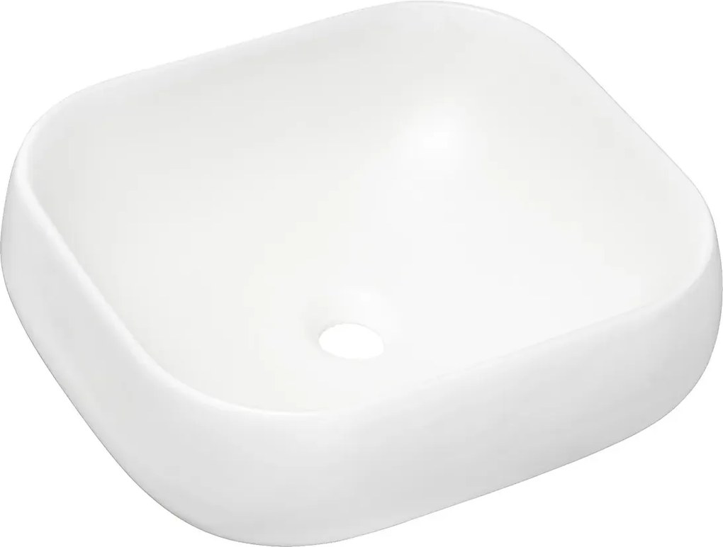 Biała nowoczesna umywalka ceramiczna na blat T7-R31