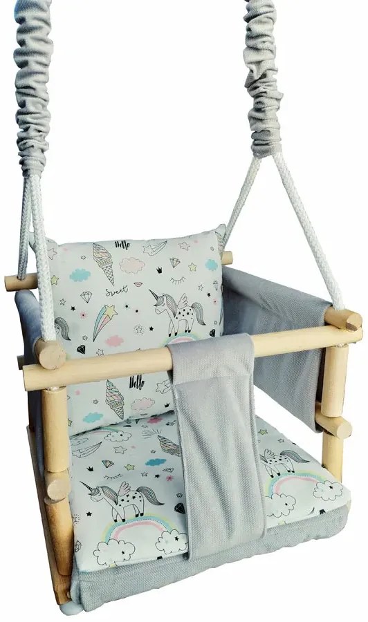 Drewniana huśtawka rosnąca 6 wzorów M4-A91