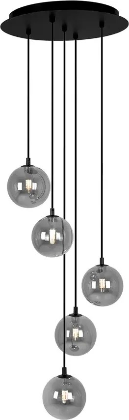 Lampa z wiszącymi beżowymi kulamo K9-T50