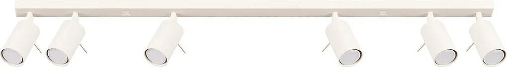 Lampa Sufitowa Nowoczesny Ring, Stal - 6 Źródło - L.117 X H.17 Cm - Beżowy