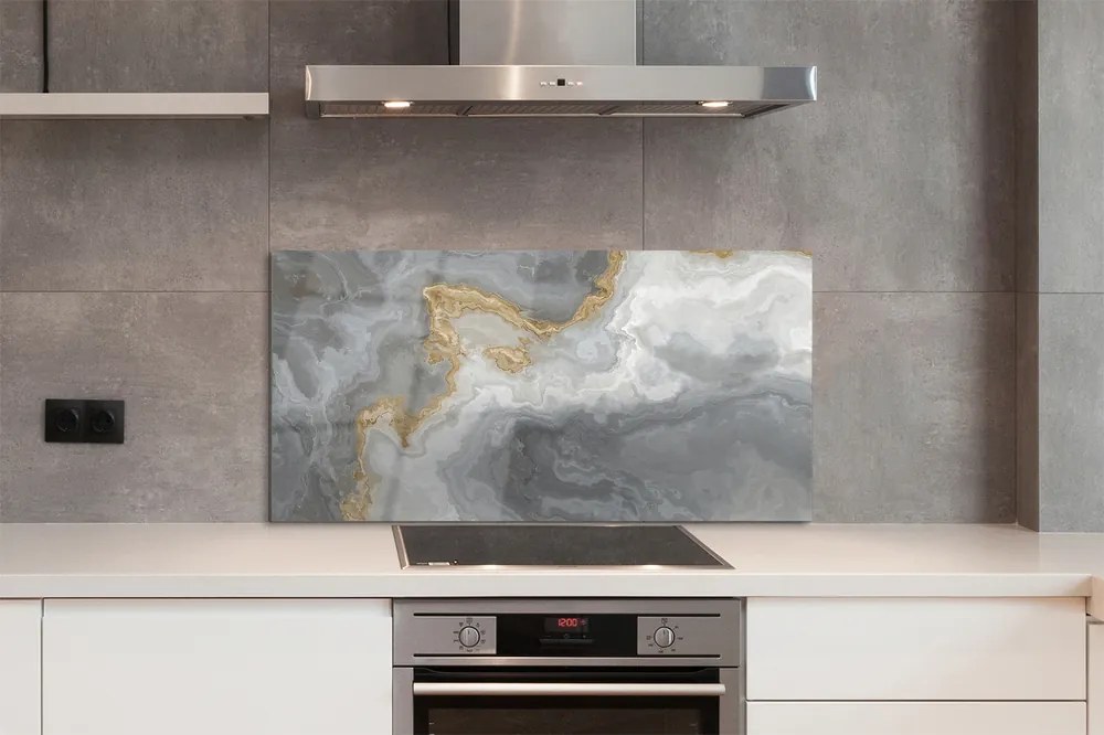 Panel szklany do Kuchni Malowniczy Wzór Marmurowy