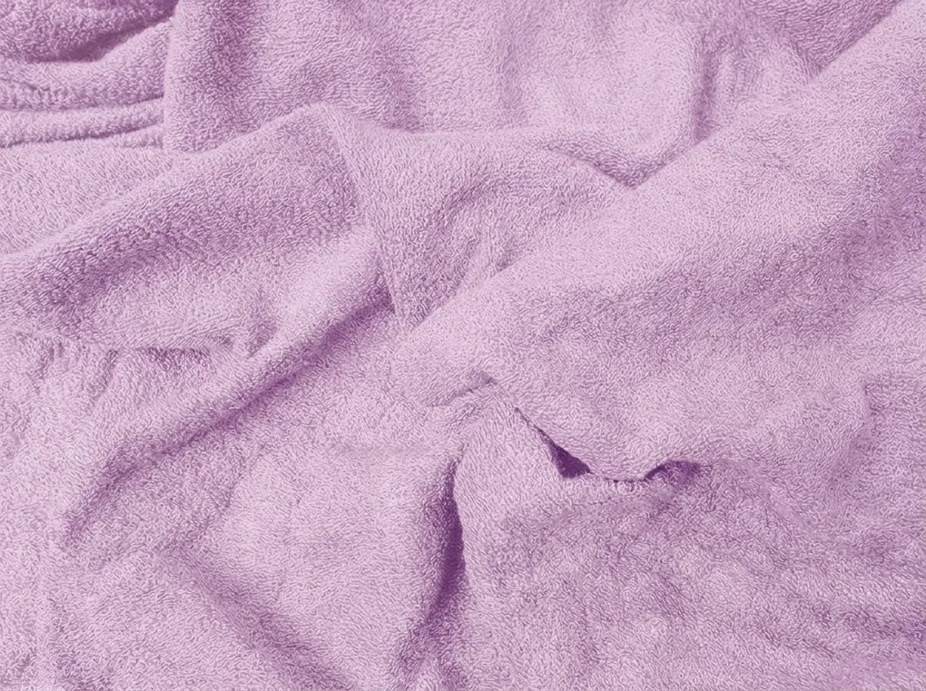 PrzytulneMieszkanie.pl Prześcieradło frotte PREMIUM fioletowo-różowe 160x200 cm