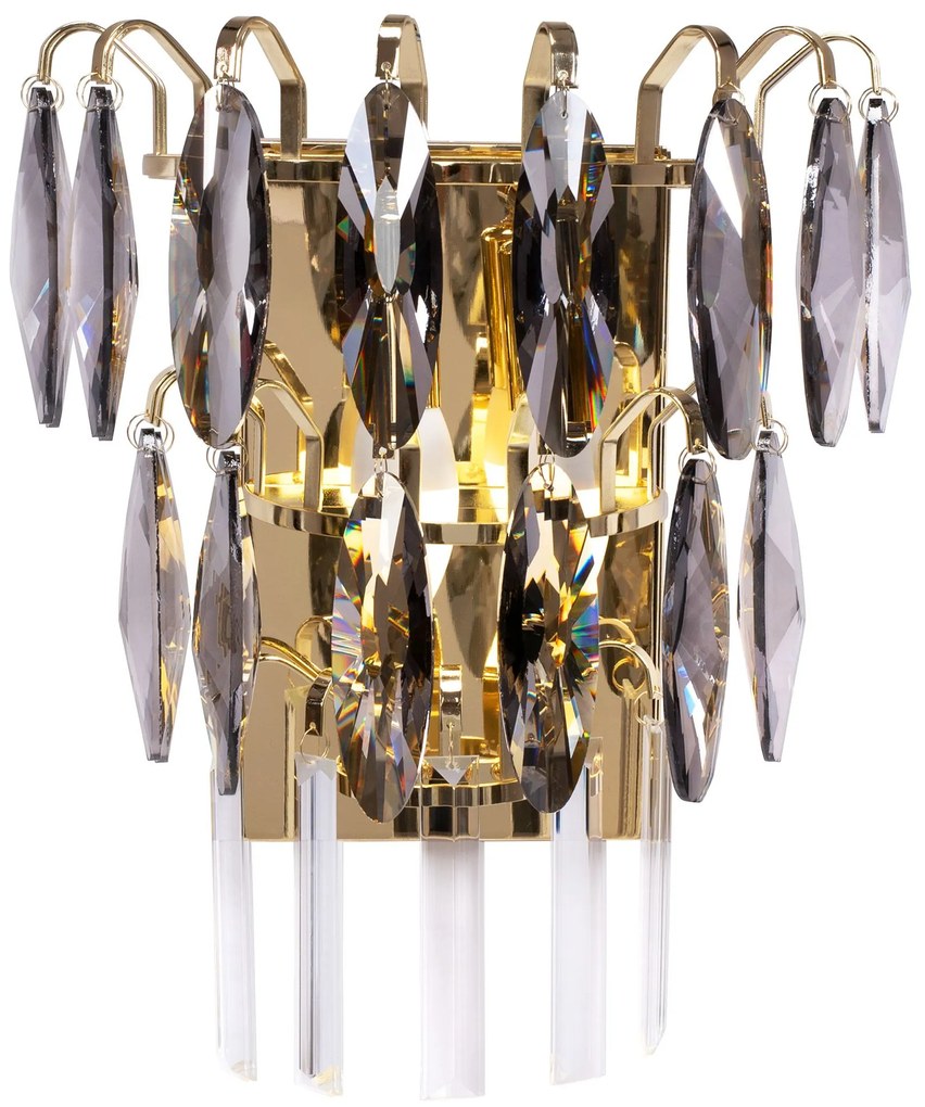 Lampa kryształowa kinkiet APP1130-2W Złota