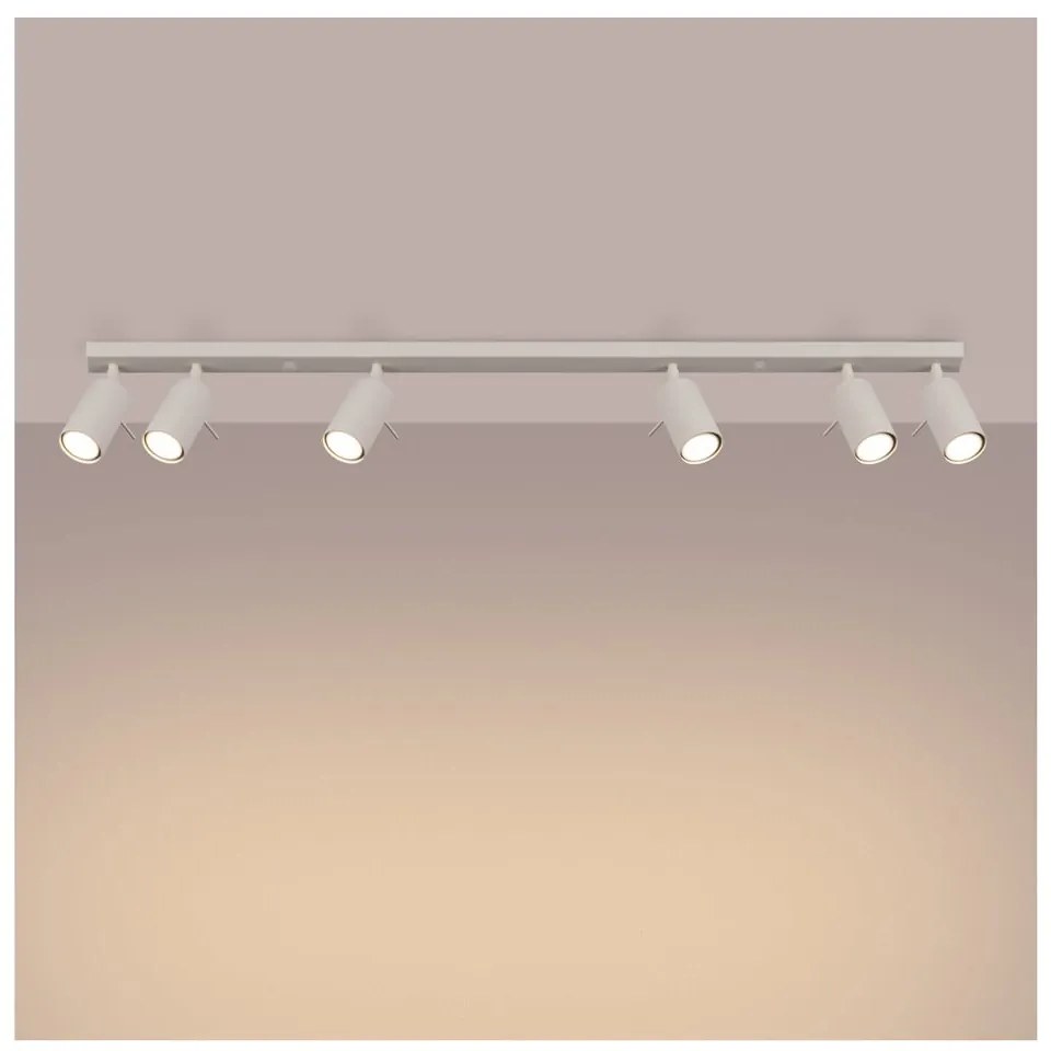Kremowa lampa sufitowa 6x117 cm Etna – Nice Lamps